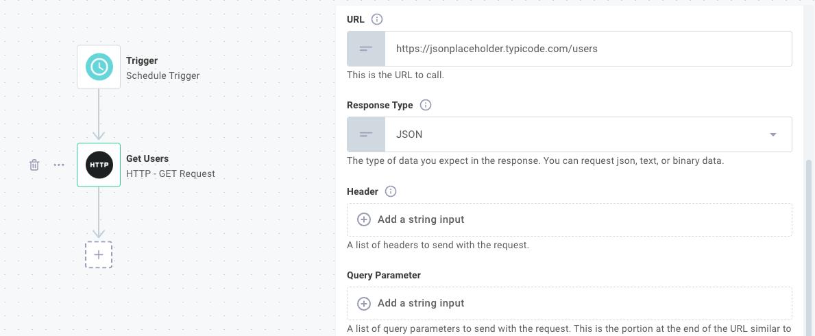 Configure HTTP GET step