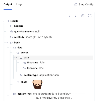 Multipart webhook request payload example